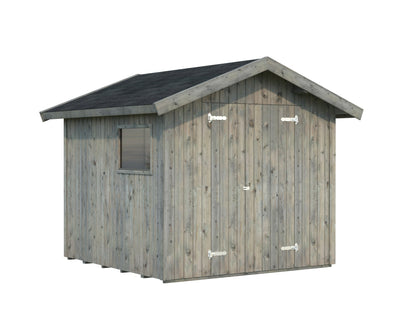 Garden Shed Nils 5.4 m², grey dip-treated