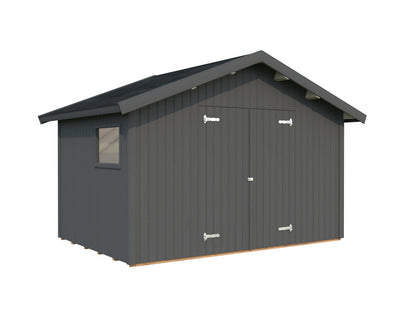 Garden Shed Nils 8.2 m², painted grey
