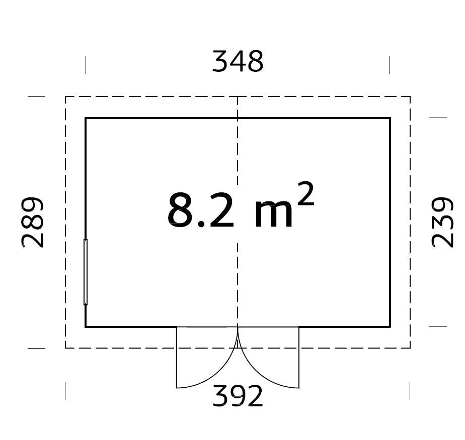 Garden Shed Nils 8.2 m²
