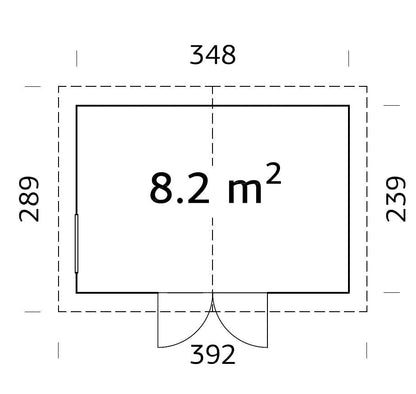 Garden Shed Nils 8.2 m²