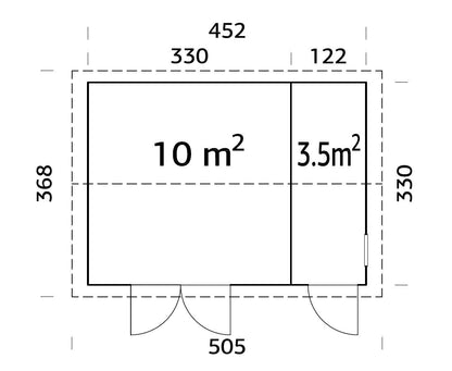 Garden Shed Olaf 13.5 m²