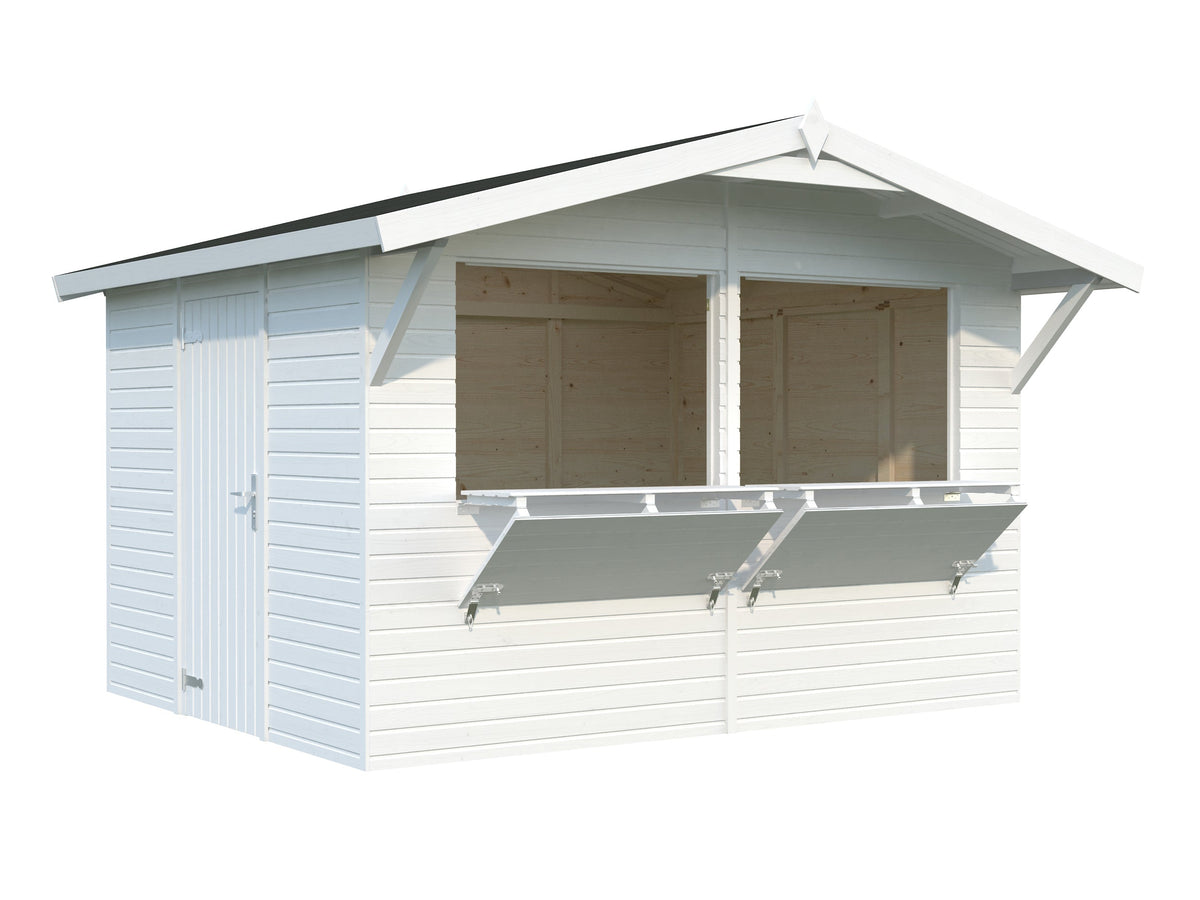 Garden Shed Stella 8.2 m², painted white