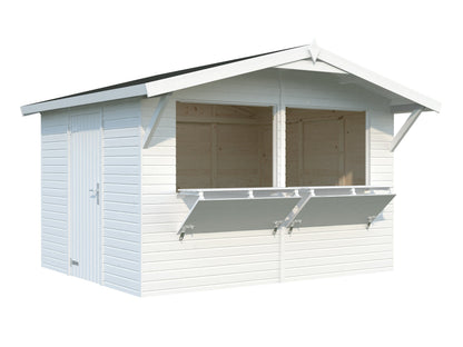 Garden Shed Stella 8.2 m², painted white