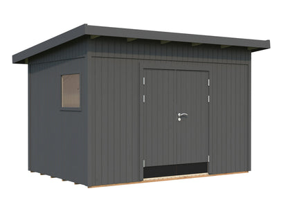 Garden Shed Stig 8.2 m², painted grey