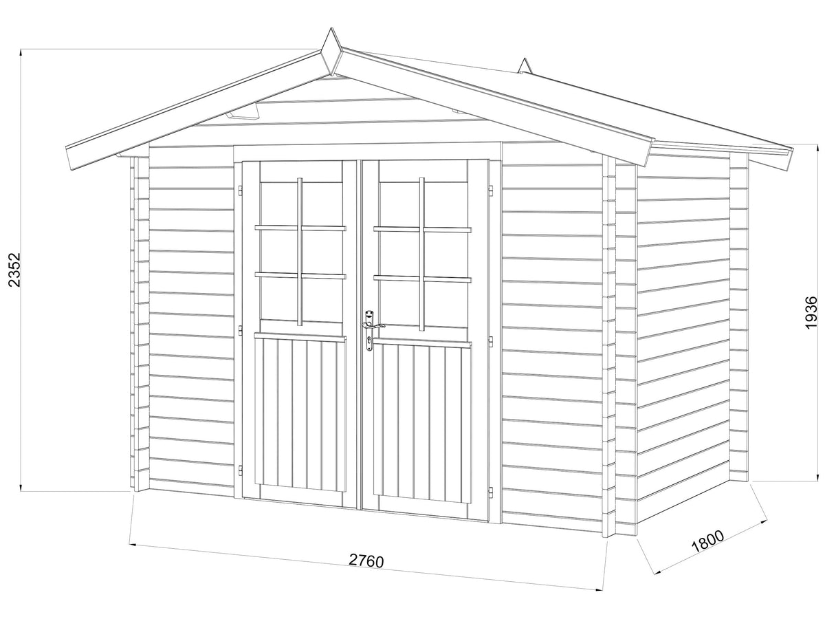 Garden Shed Valentine 4.7 m²