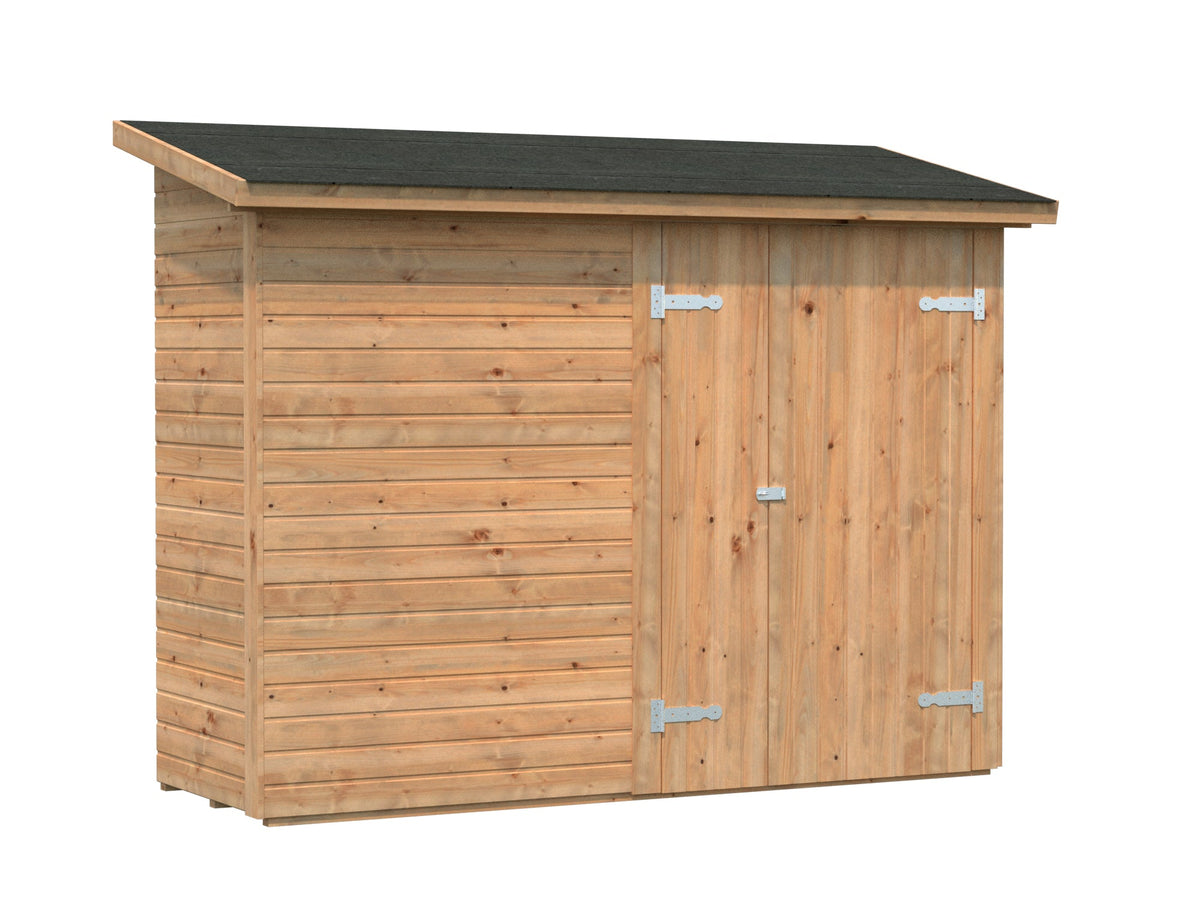 Garden Side Shed Leif 2.2 m², brown dip-treated