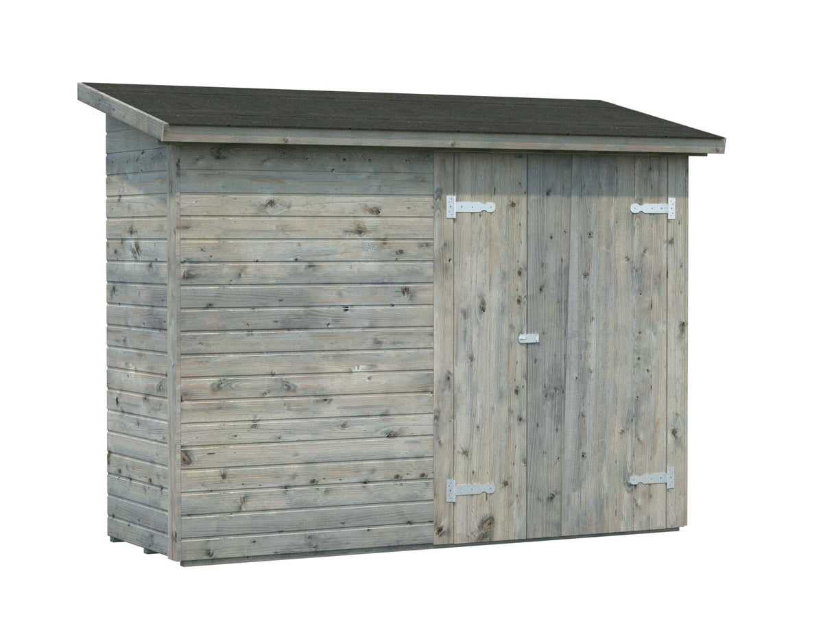Garden Side Shed Leif 2.2 m², grey dip-treated