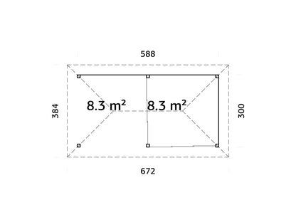 Glass Garden Room Bianca 16.6 m² Set 205 Slide