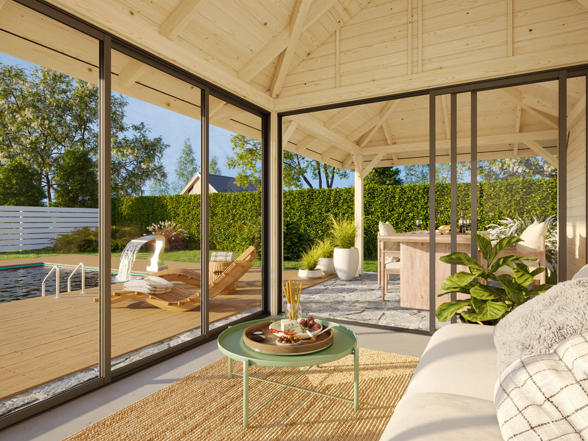 Glass Garden Room Bianca 16.6 m² Set 206 Slide