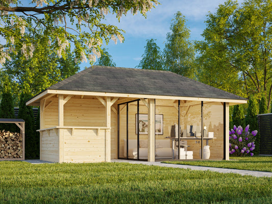 Glass Garden Room Bianca 16.6 m² Set 207 Slide