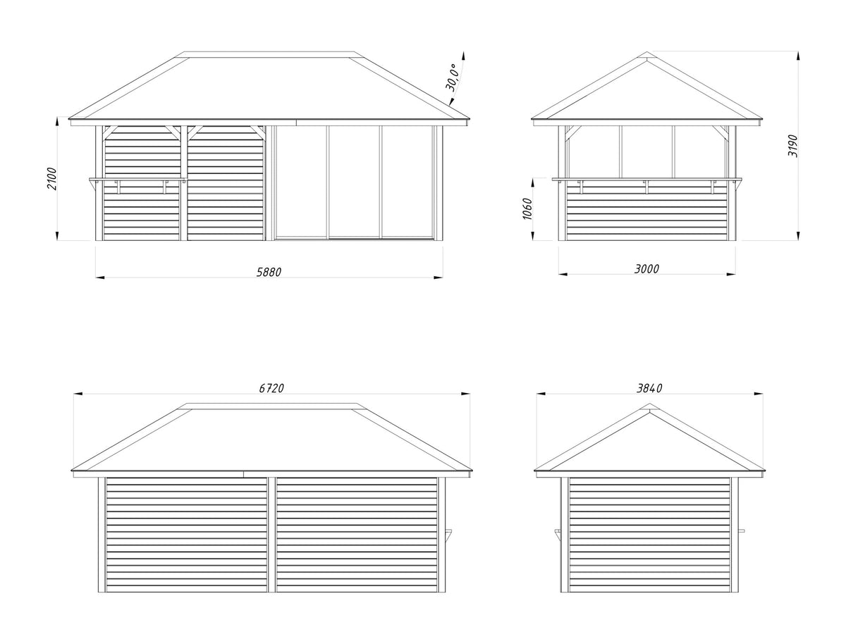Glass Garden Room Bianca 16.6 m² Set 207 Slide