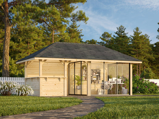 Glass Garden Room Bianca 16.6 m² Set 208 Slide
