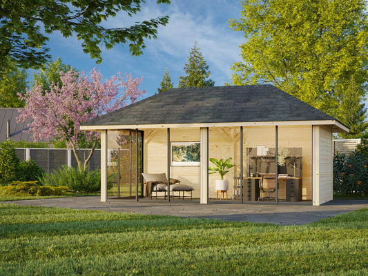 Glass Garden Room Bianca 16.6 m² Set 502 Slide Plus