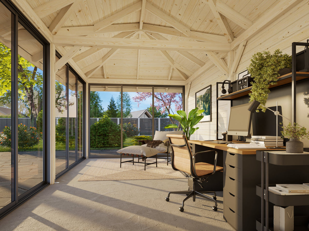 Glass Garden Room Bianca 16.6 m² Set 502 Slide Plus