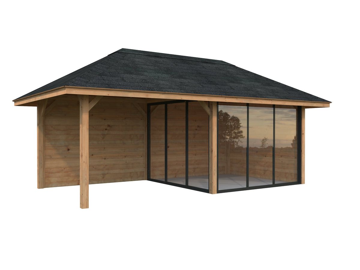 Glass Garden Room Bianca 16.6 m² Set 505 Slide Plus
