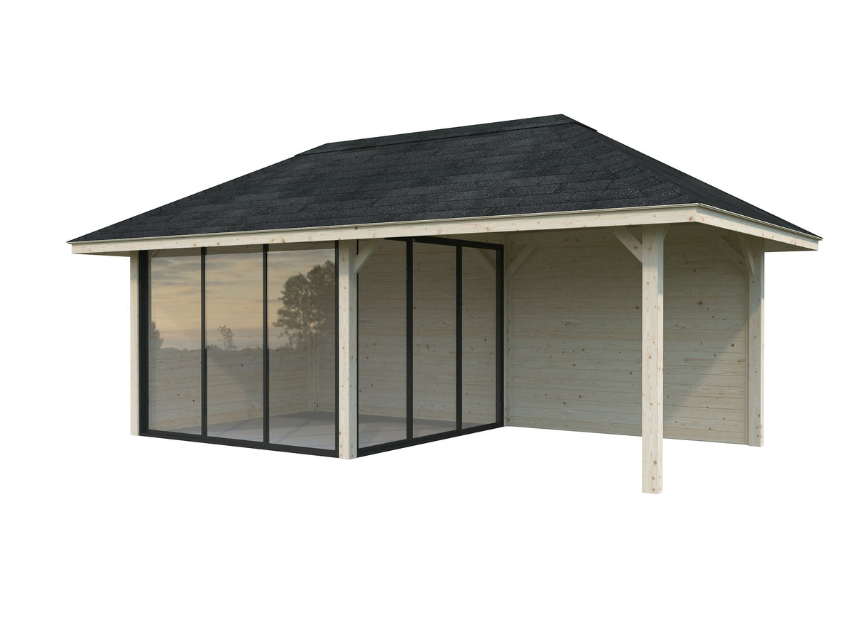 Glass Garden Room Bianca 16.6 m² Set 505 Slide Plus