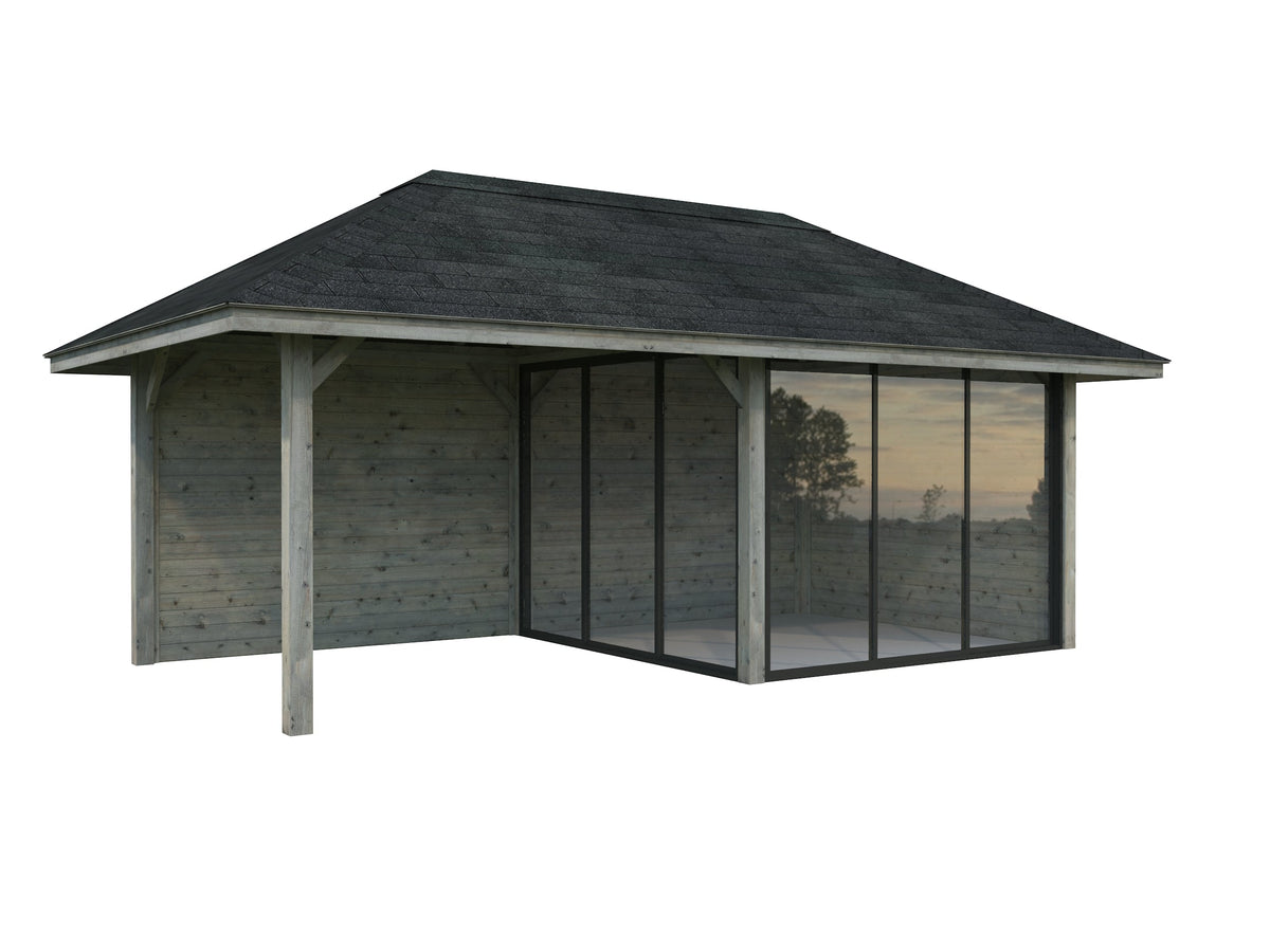 Glass Garden Room Bianca 16.6 m² Set 505 Slide Plus