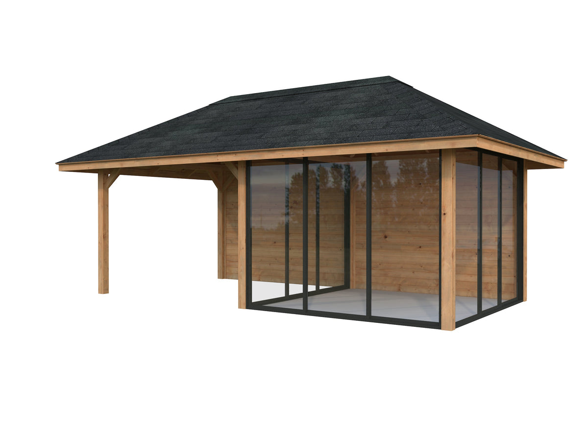 Glass Garden Room Bianca 16.6 m² Set 506 Slide Plus