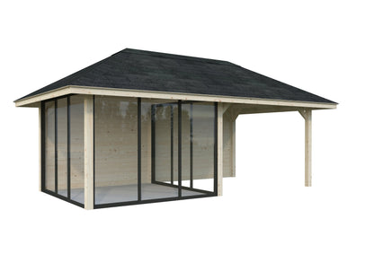 Glass Garden Room Bianca 16.6 m² Set 506 Slide Plus