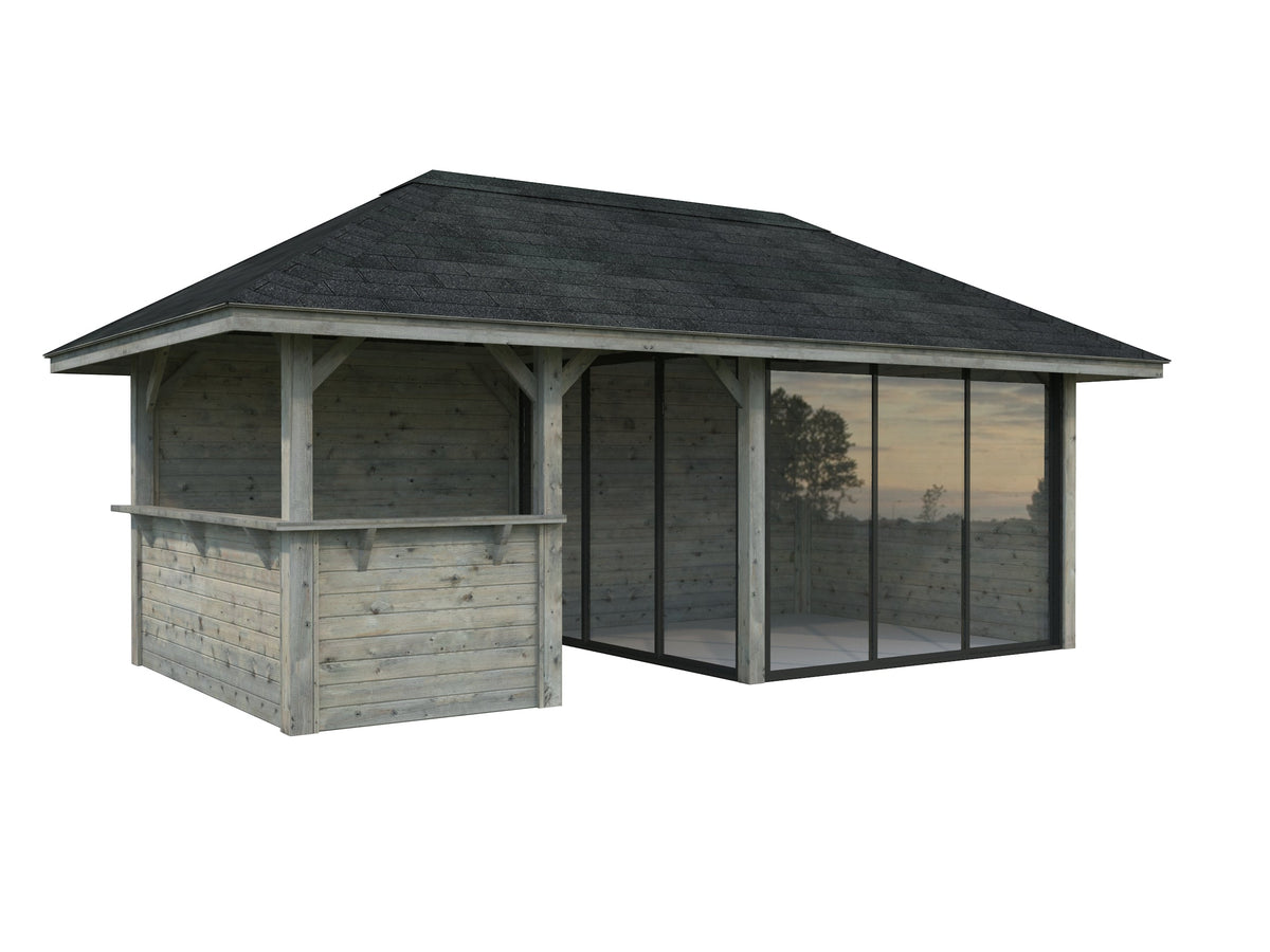 Glass Garden Room Bianca 16.6 m² Set 507 Slide Plus
