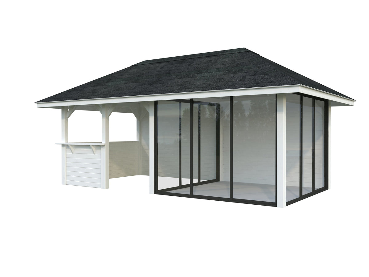 Glass Garden Room Bianca 16.6 m² Set 508 Slide Plus