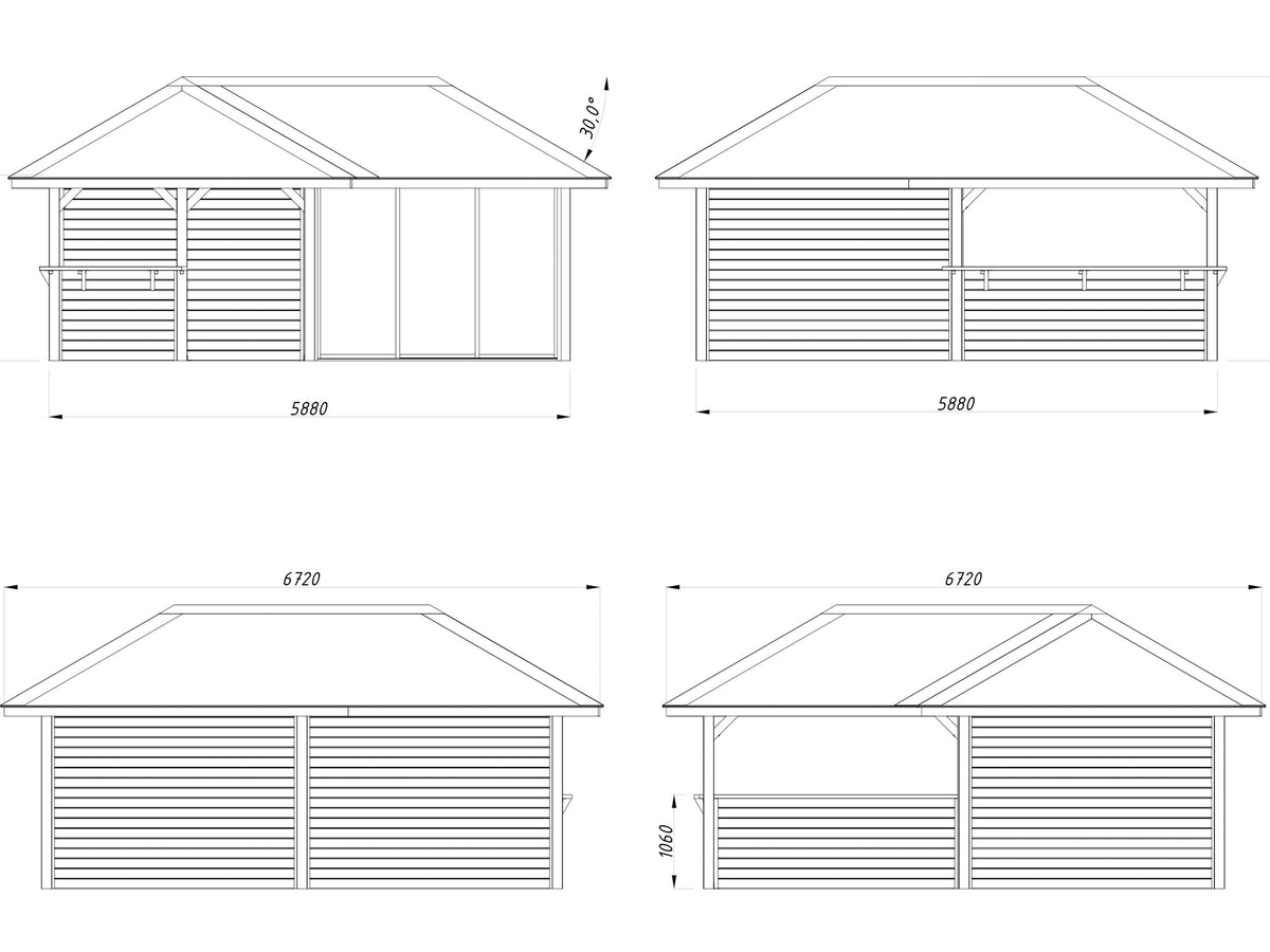 Glass Garden Room Bianca 24.9 m² Set 209 Slide
