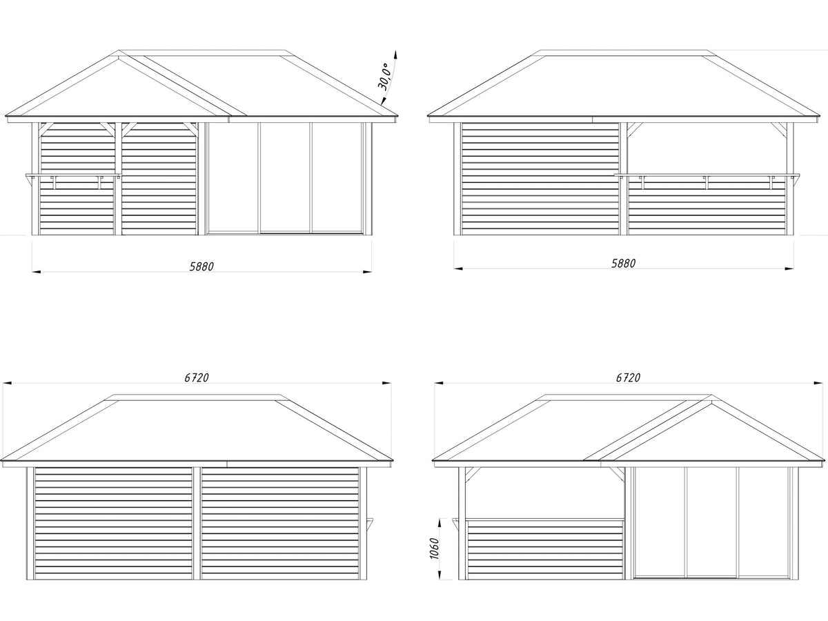 Glass Garden Room Bianca 24.9 m² Set 210 Slide