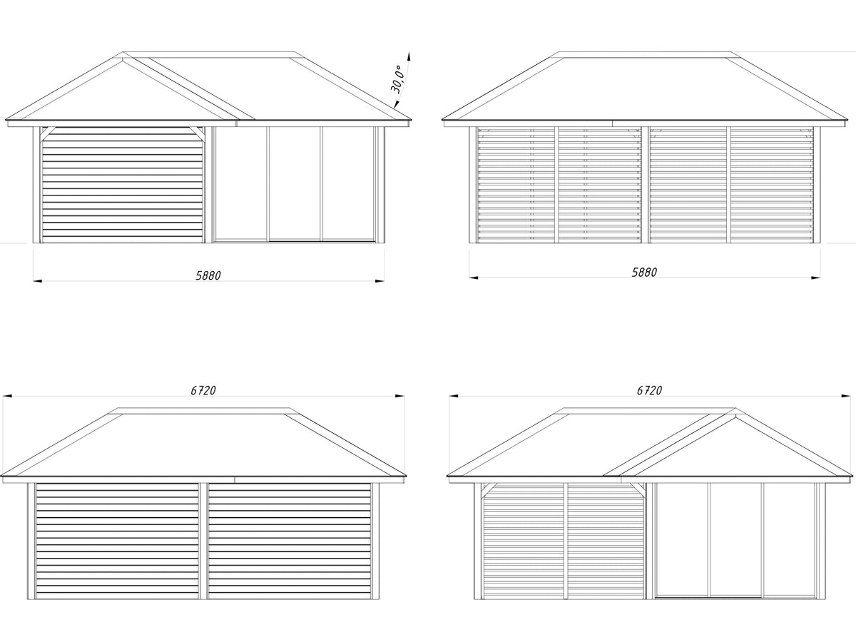Glass Garden Room Bianca 24.9 m² Set 211 Slide