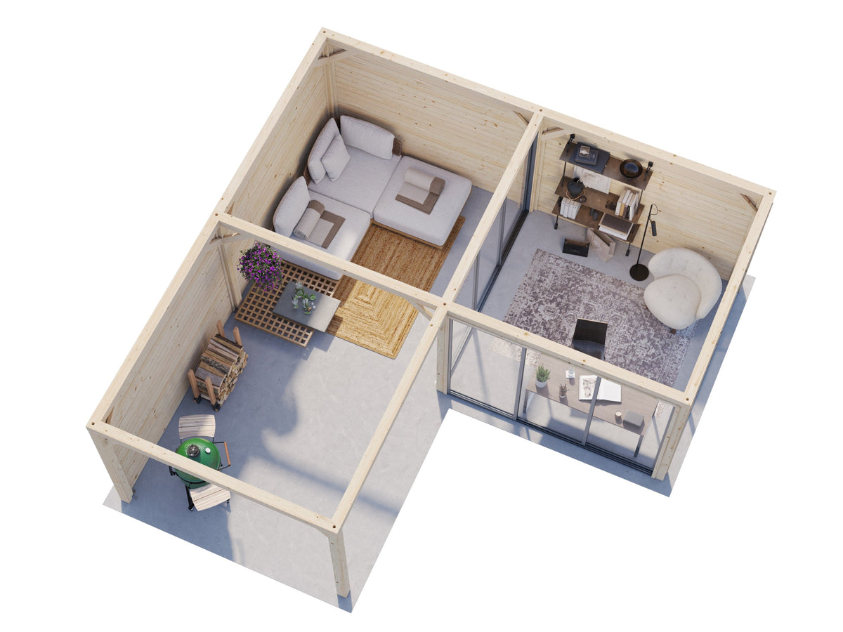 Glass Garden Room Bianca 24.9 m² Set 212 Slide