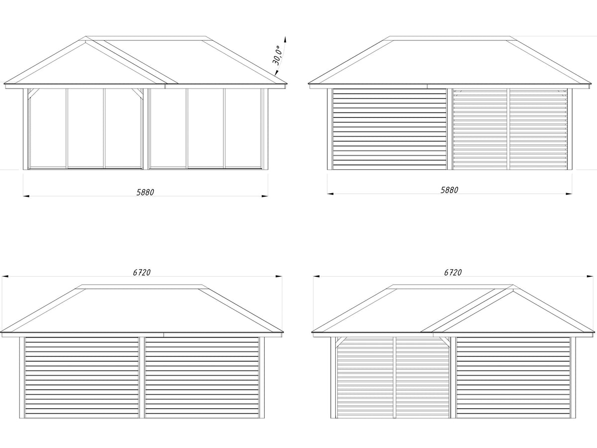 Glass Garden Room Bianca 24.9 m² Set 213 Slide