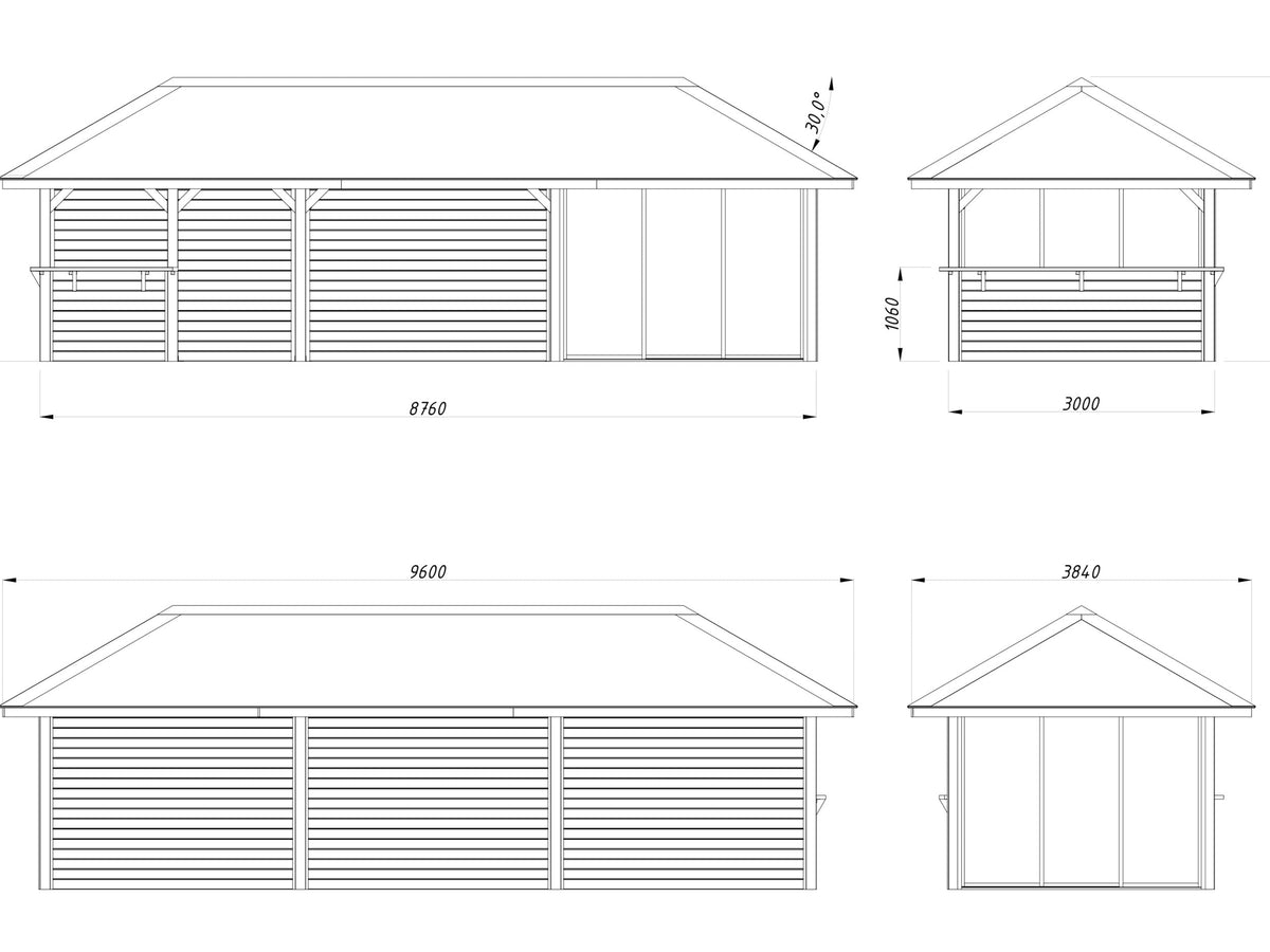 Glass Garden Room Bianca 24.9 m² Set 216 Slide