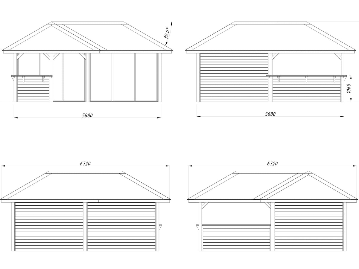 Glass Garden Room Bianca 24.9 m² Set 222 Slide