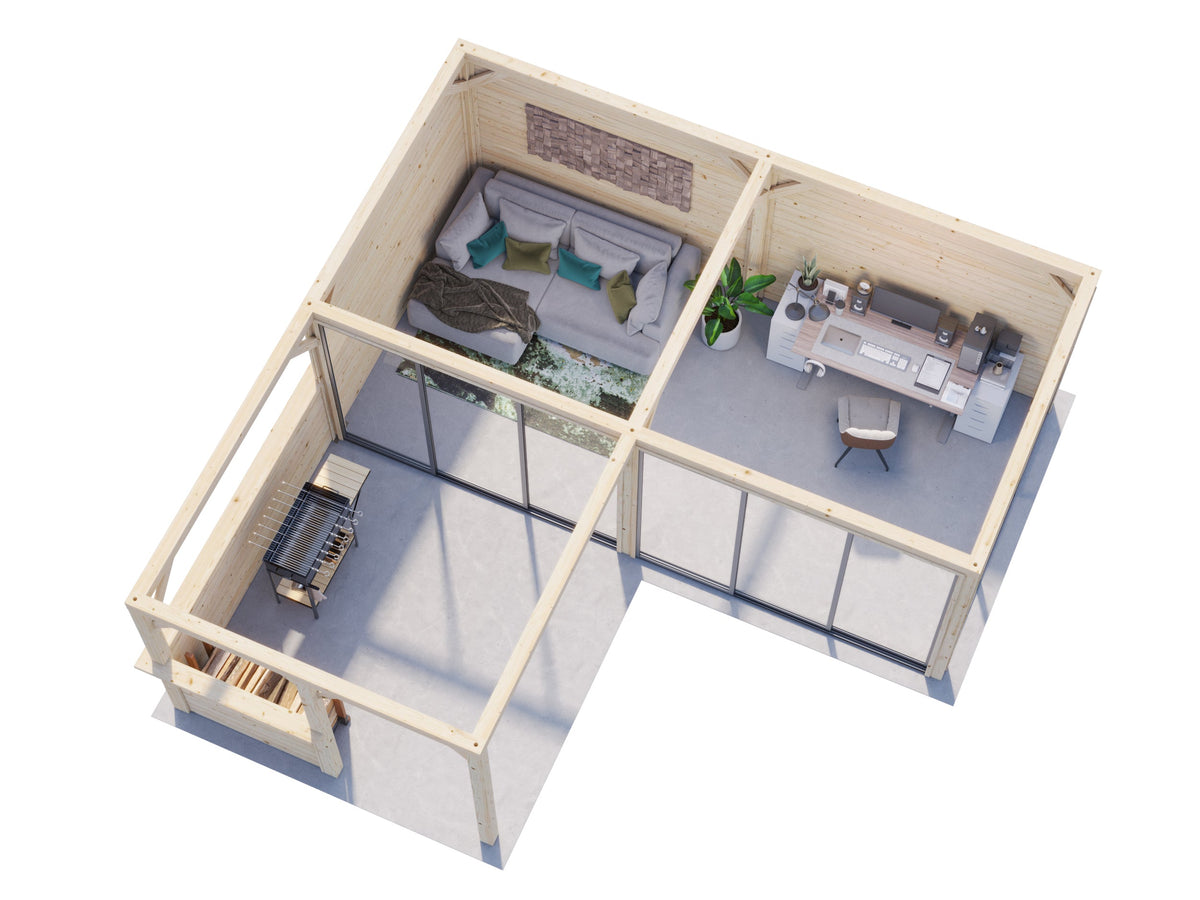 Glass Garden Room Bianca 24.9 m² Set 223 Slide
