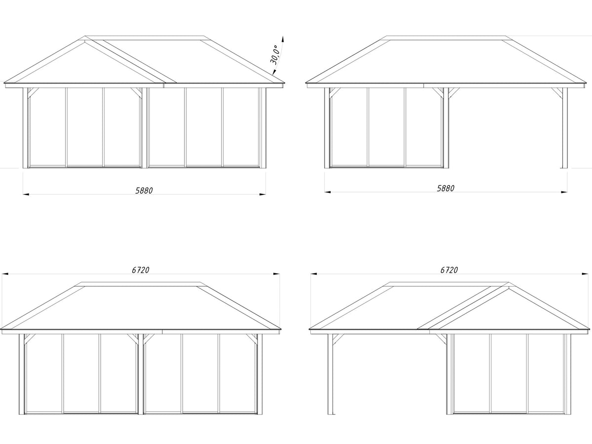 Glass Garden Room Bianca 24.9 m² Set 223 Slide