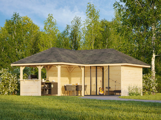 Glass Garden Room Bianca 24.9 m² Set 509 Slide Plus