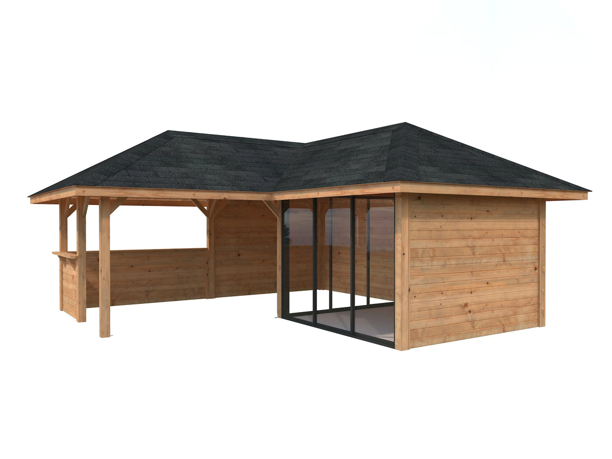 Glass Garden Room Bianca 24.9 m² Set 509 Slide Plus