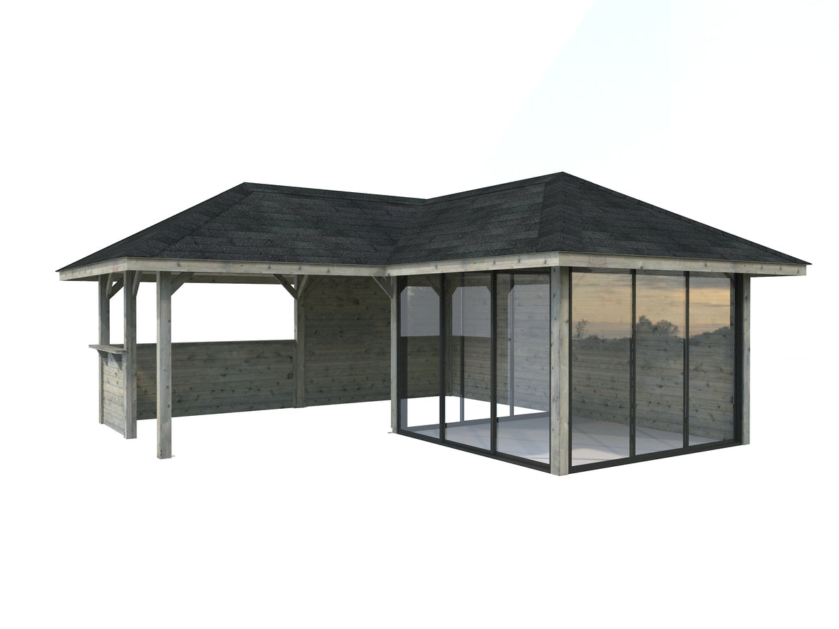 Glass Garden Room Bianca 24.9 m² Set 510 Slide Plus