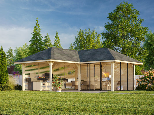 Glass Garden Room Bianca 24.9 m² Set 511 Slide Plus