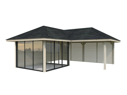 Glass Garden Room Bianca 24.9 m² Set 511 Slide Plus