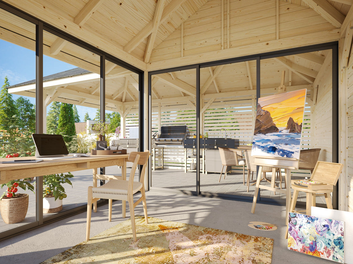 Glass Garden Room Bianca 24.9 m² Set 511 Slide Plus