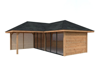 Glass Garden Room Bianca 24.9 m² Set 513 Slide Plus