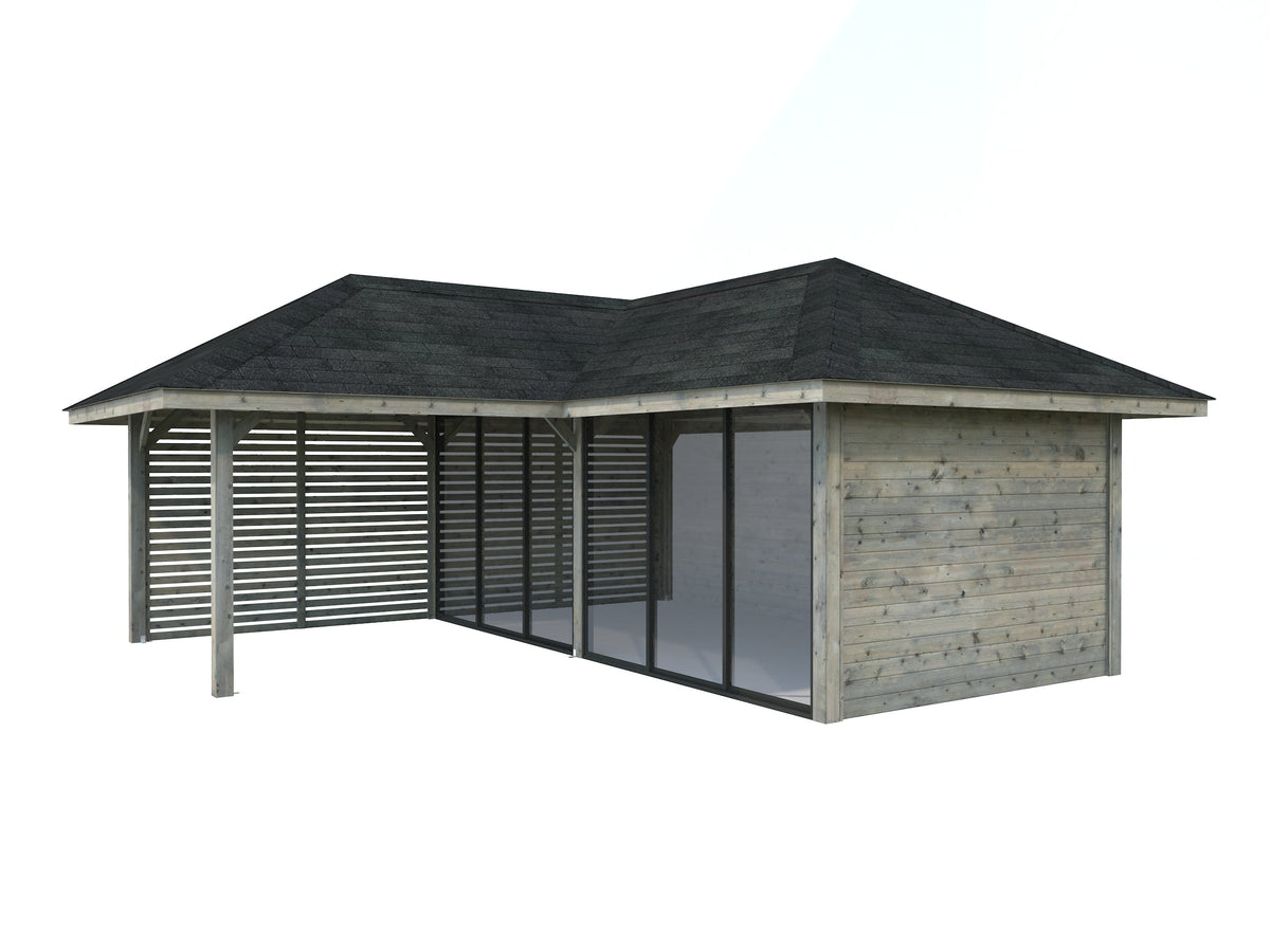 Glass Garden Room Bianca 24.9 m² Set 513 Slide Plus