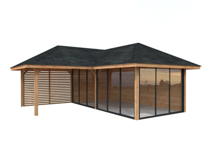 Glass Garden Room Bianca 24.9 m² Set 514 Slide Plus