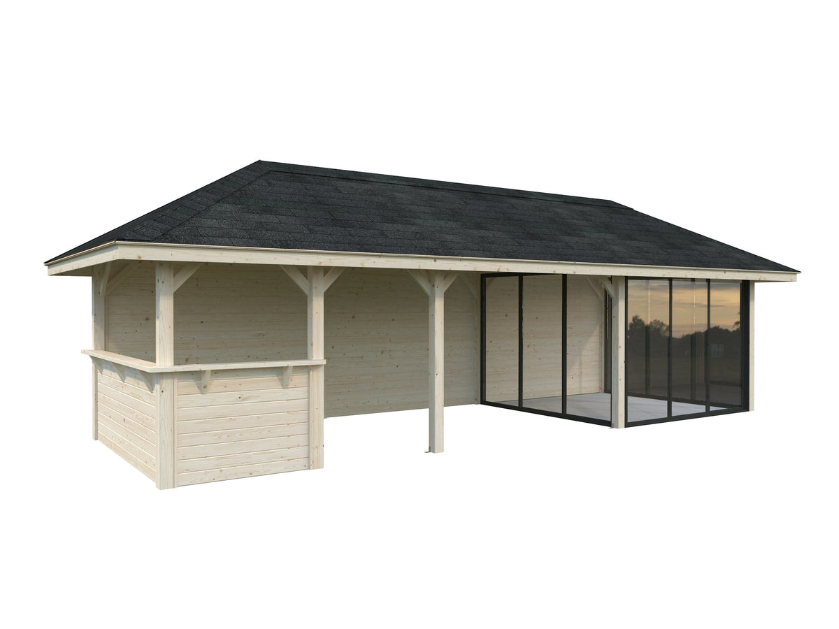 Glass Garden Room Bianca 24.9 m² Set 516 Slide Plus