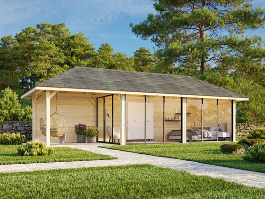 Glass Garden Room Bianca 24.9 m² Set 517 Slide Plus