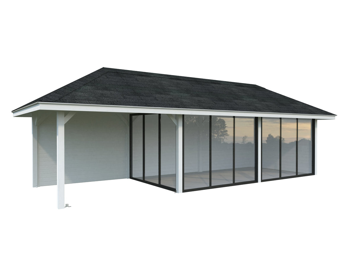 Glass Garden Room Bianca 24.9 m² Set 517 Slide Plus