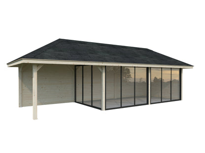 Glass Garden Room Bianca 24.9 m² Set 517 Slide Plus