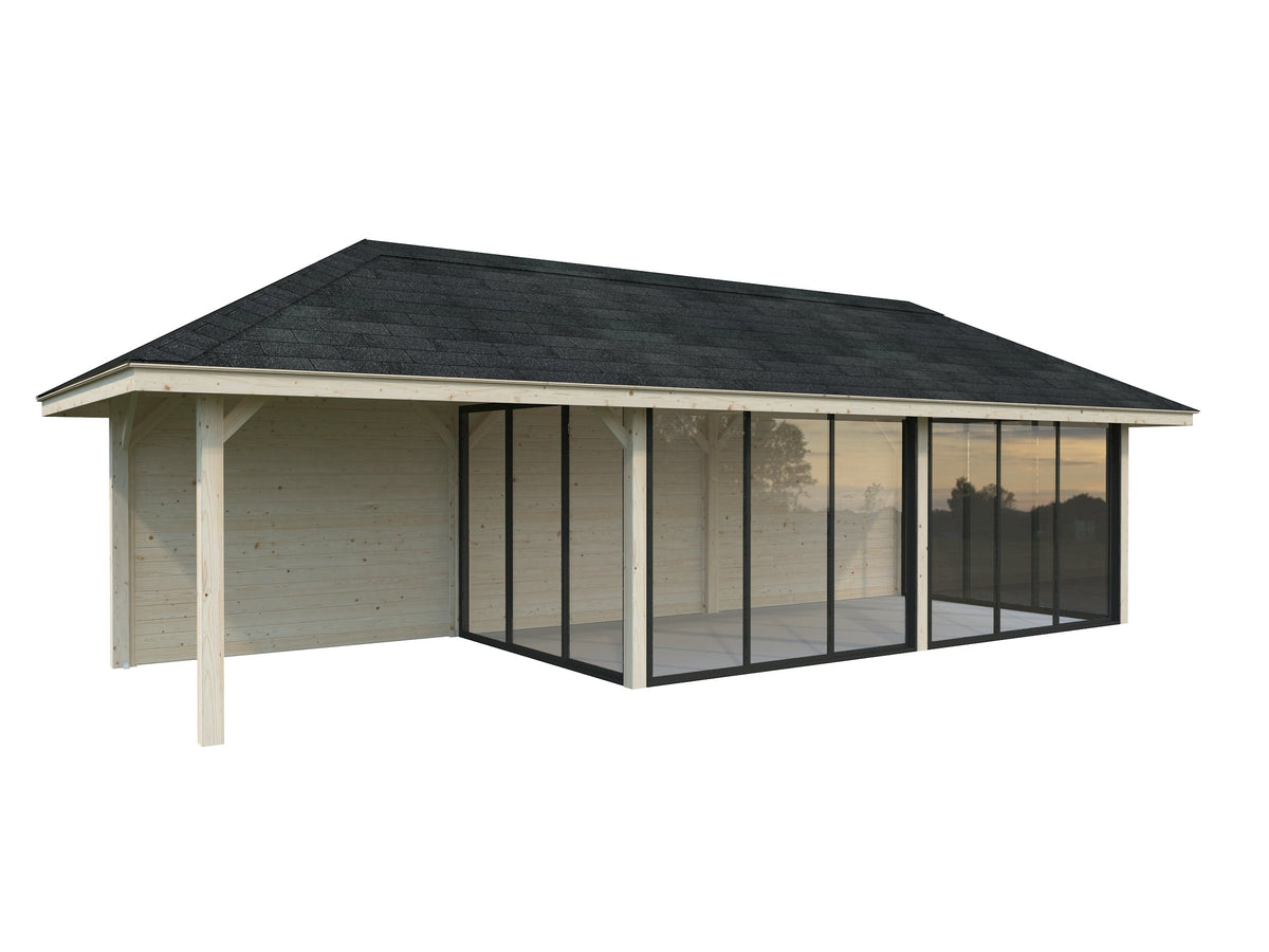 Glass Garden Room Bianca 24.9 m² Set 518 Slide Plus