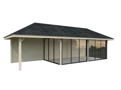 Glass Garden Room Bianca 24.9 m² Set 518 Slide Plus