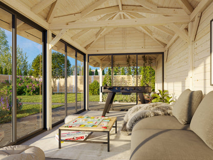 Glass Garden Room Bianca 24.9 m² Set 518 Slide Plus